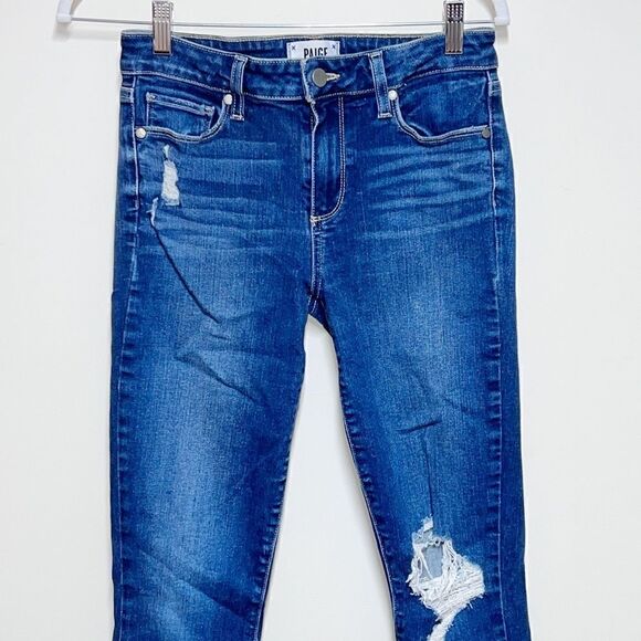 Paige Verdugo Ankle celebrity Worn Pippa Distressed Jeans Womens Sz 27 - Picture 2 of 5